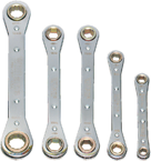 Snap-On/Williams (5 Piece) Straight Ratcheting Box Wrench Set - Metric - Strong Tooling