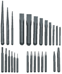 27 Piece Punch & Chisel Set -- #PC27; 3/32 to 1/2 Punches; 1/4 to 1-1/8 Chisels - Strong Tooling