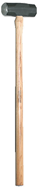 Sledge Hammer -- 10 lb; Hickory Handle; 2-1/2'' Head Diameter - Strong Tooling