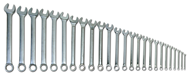 Snap-On/Williams Fractional Combination Wrench Set -- 26 Pieces; 12PT Chrome Plated - Strong Tooling