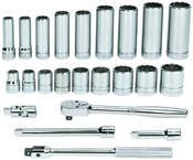 23 Piece - 3/8" Drive - 6 Point - Combination Kit - Strong Tooling