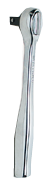 4-3/4" OAL - 1/4'' Drive - Round Head - Reversible Ratchet - Plain Handle - Strong Tooling