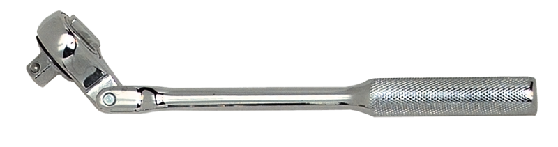 9-11/16" OAL - 3/8'' Drive - Flex Head - Reversible Ratchet - Knurled Handle - Strong Tooling