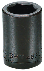 1-1/2 x 2-1/4" OAL - 3/4'' Drive - 6 Point - Standard Impact Socket - Strong Tooling