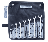 Wright Tool Fractional Combination Wrench Set -- 7 Pieces; 12PT Chrome Plated; Includes Sizes: 1/4; 5/16; 3/8; 7/16; 1/2; 9/16; 5/8"; Grip Feature - Strong Tooling