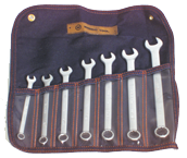 Wright Tool Fractional Combination Wrench Set -- 7 Pieces; 12PT Chrome Plated; Includes Sizes: 3/8; 7/16; 1/2; 9/16; 5/8; 11/16; 3/4"; Grip Feature - Strong Tooling