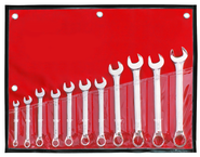 11 Piece - 12 Point - 3/8; 7/16; 1/2; 9/16; 5/8; 11/16; 3/4; 13/16; 7/8; 15/16 & 1" - Combination Wrench Set - Strong Tooling