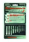 Removes #6 to #24 Screws; 10 pc. Kit - Screw Extractor - Strong Tooling