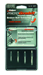 #4507P; Removes #4 to #16 Screws; 4 Piece Micro Grabit - Screw Extractor - Strong Tooling