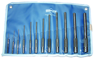 12 Piece Regular & Long Pin Punch Set -- 1/16 to 1/2'' Diameter - Strong Tooling