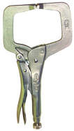 C-Clamp -- #11R Plain Grip 3-3/4'' Capacity 11'' Long - Strong Tooling