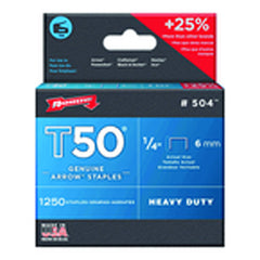 1/4″ / 6 mm - T50–1250 Standard Pack - Staples - Strong Tooling