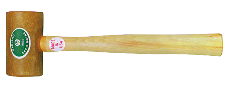 Garland Rawhide Mallet -- 11 oz; Hickory Handle; 2'' Head Diameter - Strong Tooling