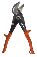 1-3/8'' Blade Length - 9-1/4'' Overall Length - Right Cutting - Metalmaster Offset Snips - Strong Tooling