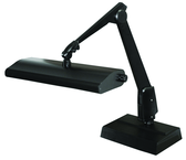 Broad Area Coverage LED Task Light  Dimmable  31" Floatng Arm  Desk Base - Strong Tooling