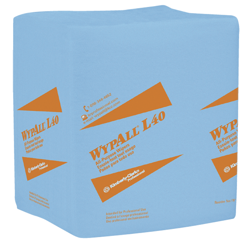 12.5 x 14.4'' - Package of 672 - WypAll L40 1/4 Fold - Strong Tooling