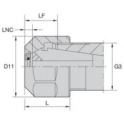 LNHABER16M COOLANT LOCKNUT - Strong Tooling