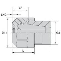 LNHABER16M COOLANT LOCKNUT - Strong Tooling