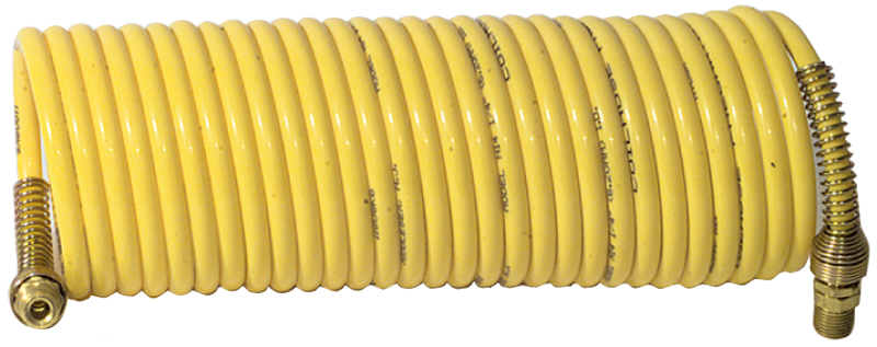 #N14-50A - 1/4 MPT x 50 Feet - Yellow Nylon - 1-Swivel x 1- Rigid Fitting(s) - Recoil Air Hose - Strong Tooling