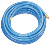 #TP6M100 - 3/8 ID x 100 Feet - Light Blue Thermoplastic - No Fitting(s) - Air Hose - Strong Tooling