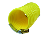 #N12-50A - 1/2 MPT x 50 Feet - Yellow Nylon - 1-Swivel x 1- Rigid Fitting(s) - Recoil Air Hose - Strong Tooling