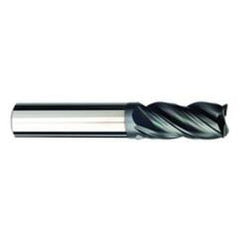 1/2 Dia. x 3 Overall Length 4-Flute .030 C/R Solid Carbide SE End Mill-Round Shank-Center Cut-AlCrN-X - Strong Tooling