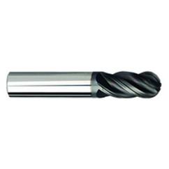 5/16" Dia. - 2-1/2" OAL Ball Nose AlCrN-X-EM - 4 FL - Strong Tooling