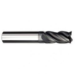 3/8 Dia. x 3 Overall Length 4-Flute Square End Solid Carbide SE End Mill-Round Shank-Center Cut-AlCrN-X - Strong Tooling