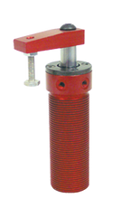 Round Threaded Body Pneumatic Swing Cylinder - #8215 .50'' Vertical Clamp Stroke - With Arm - RH Swing - Strong Tooling