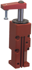 Block Style Pneumatic Swing Cylinder - #8316 .50'' Vertical Clamp Stroke - With Arm - LH Swing - Strong Tooling