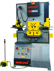 66 Ton - 8-5/8" Throat - 5HP, 440V, 3PH Motor Dual Cylinder Complete Integrated Ironworker - Strong Tooling