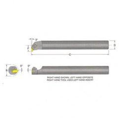 S08NER2 Top Notch Boring Bar 1/2 Shank - Strong Tooling