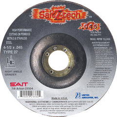 4″ × 0.045″ × 5/8″ - Aluminum Oxide - Depressed Center Wheel