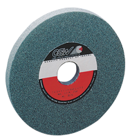 7 x 1 x 1-1/4'' - Silicon Carbide (GC) 80-I Type 5 (3 x 1/2) Surface Grinding Wheel - Strong Tooling