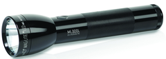 LED 2 Cell D Black Flashlight - Strong Tooling