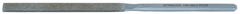 4'' Diamond Length - 8-1/2'' OAL (12.6 x 3.9mm) - Coarse Grit - Half Rd Diamond Heavy Duty File - Strong Tooling