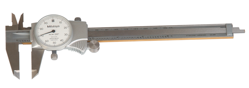 0 - 150mm Measuring Range (0.02mm Grad.) - Dial Caliper - #505-685 - Strong Tooling