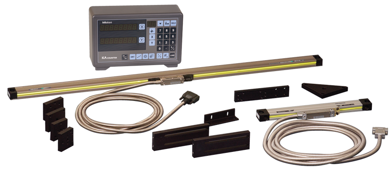 Digital Readout System - #174-173PM2K; 2-Axis; 12 x 36'' Series ABS-AOS; For Milling Applications - Strong Tooling