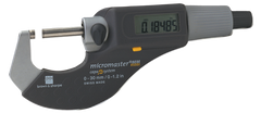 1 - 2" / 25 - 50mm Measuring Range - .0002 Accur. - Friction Thimble - Carbide Face - Micromaster Electronic Outside Micrometer - Strong Tooling