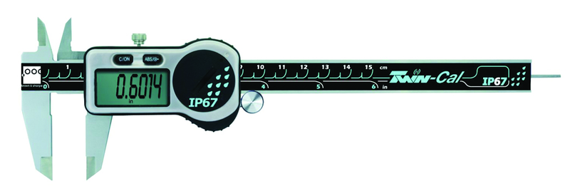 0-6/150MM Twin-Cal Digital Caliper - .0005"/0.01 mm Resolution -  Square Depth Rod - Strong Tooling