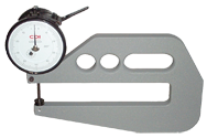 #DG10-16 - 0 - .050'' Range - .001" Graduation - 2'' Throat Depth - Dial Thickness Gage - Strong Tooling