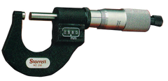 #T216XRL-1 - 0 - 1'' Measuring Range - .0001 Graduation - Ratchet Thimble - Carbide Face - Digital Outside Micrometer - Strong Tooling