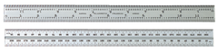 #CB12-4R - 12'' - 4R Graduation - Chrome - Combination Square Blade - Strong Tooling