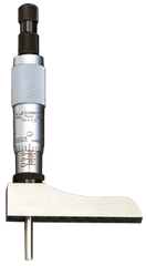 #443Z6RL - 0 - 6'' Measuring Range - Ratchet Thimble - Depth Micrometer with Half Base - Strong Tooling