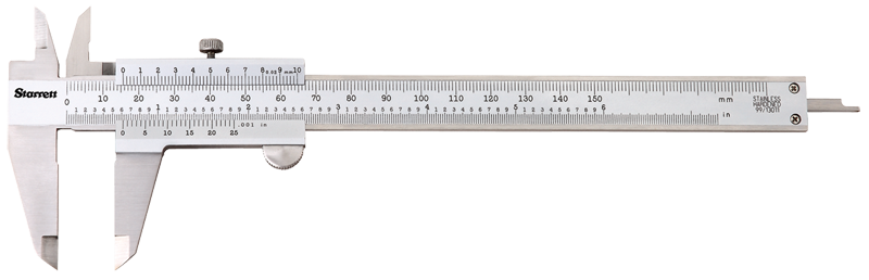 #125MEA-6/150 - 0 - 6 / 0 - 150mm Measuring Range (.002 / 0.02mm Grad.) - Vernier Caliper - Strong Tooling
