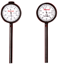 #650A1Z - 0-100 Dial Reading - Back Plunger Dial Indicator w/ 3 Pts & Deep Hole Attachment & Accessories - Strong Tooling