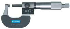 2 - 3'' Measuring Range - .0001" Graduation - Ratchet Thimble - Carbide Face - Digital Outside Micrometer - Strong Tooling