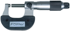 0 - 1'' Measuring Range - .0001" Graduation - Ratchet Thimble - Carbide Face - Economy Outside Micrometer - Strong Tooling