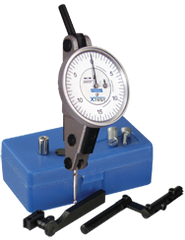 .060 Range - .0005 Graduation - Horizontal Dial Test Indicator w/ Accessories - Strong Tooling