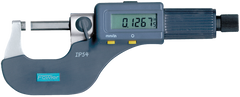 0 - 3" / 0 - 75mm Measuring Range - .00005/.001mm Resolution - Friction Thimble - Carbide Face - Electronic Coolant Outside Micrometer Set with SPC - Strong Tooling